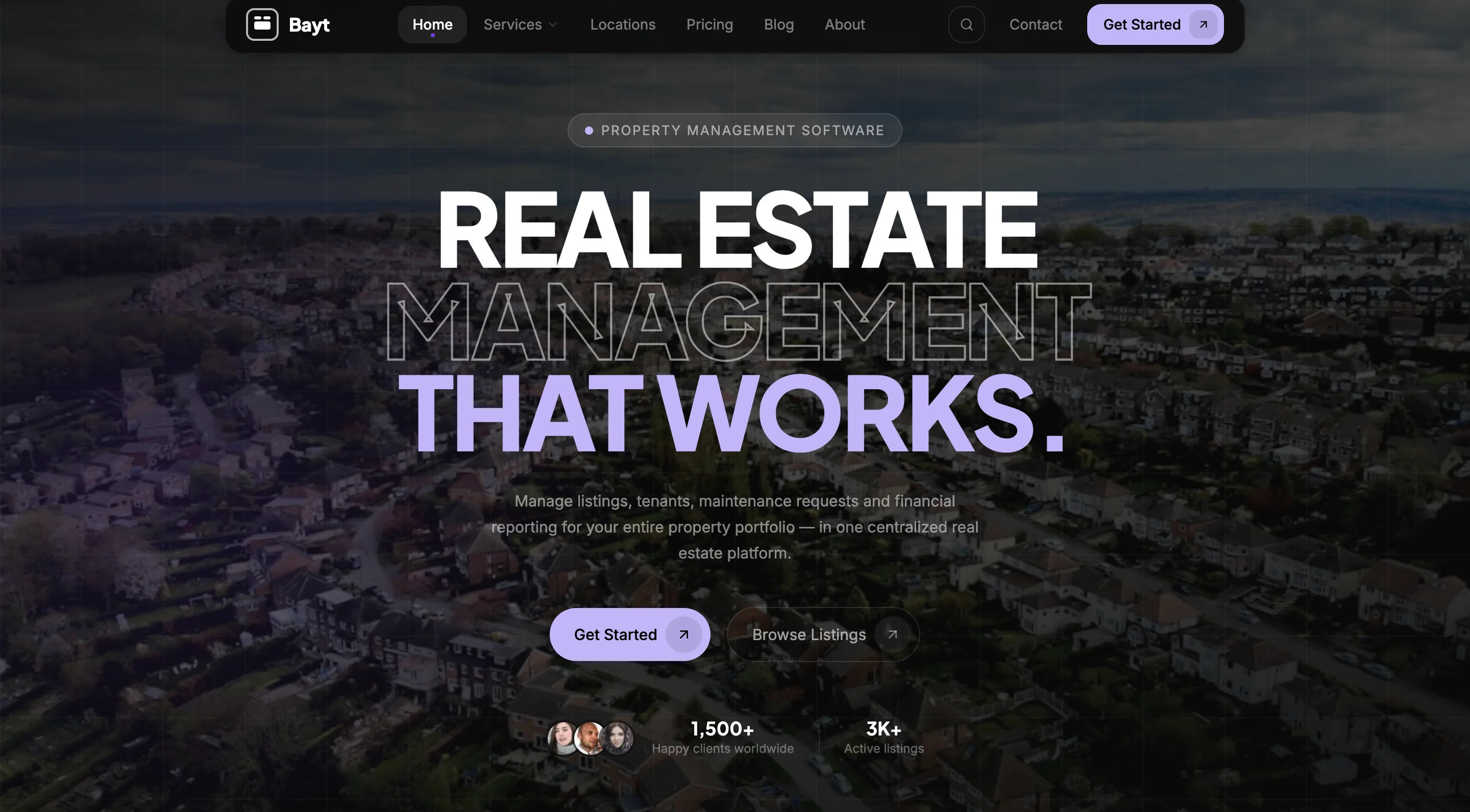 Luxury real estate platform concept study for UAE investors