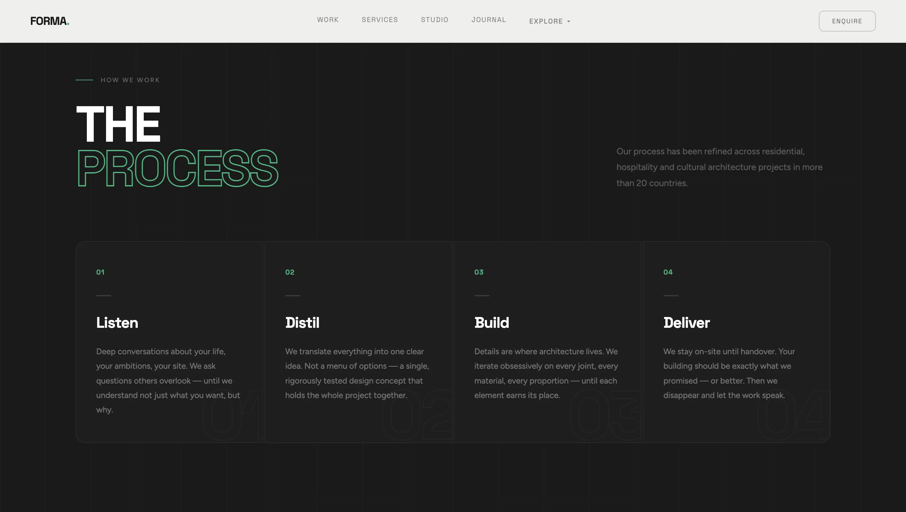 Concept Build: Editorial Platform for an Architecture Studio gallery 4