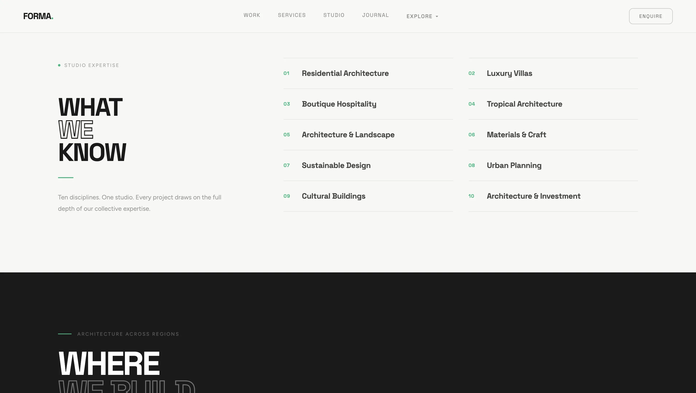 Concept Build: Editorial Platform for an Architecture Studio gallery 5