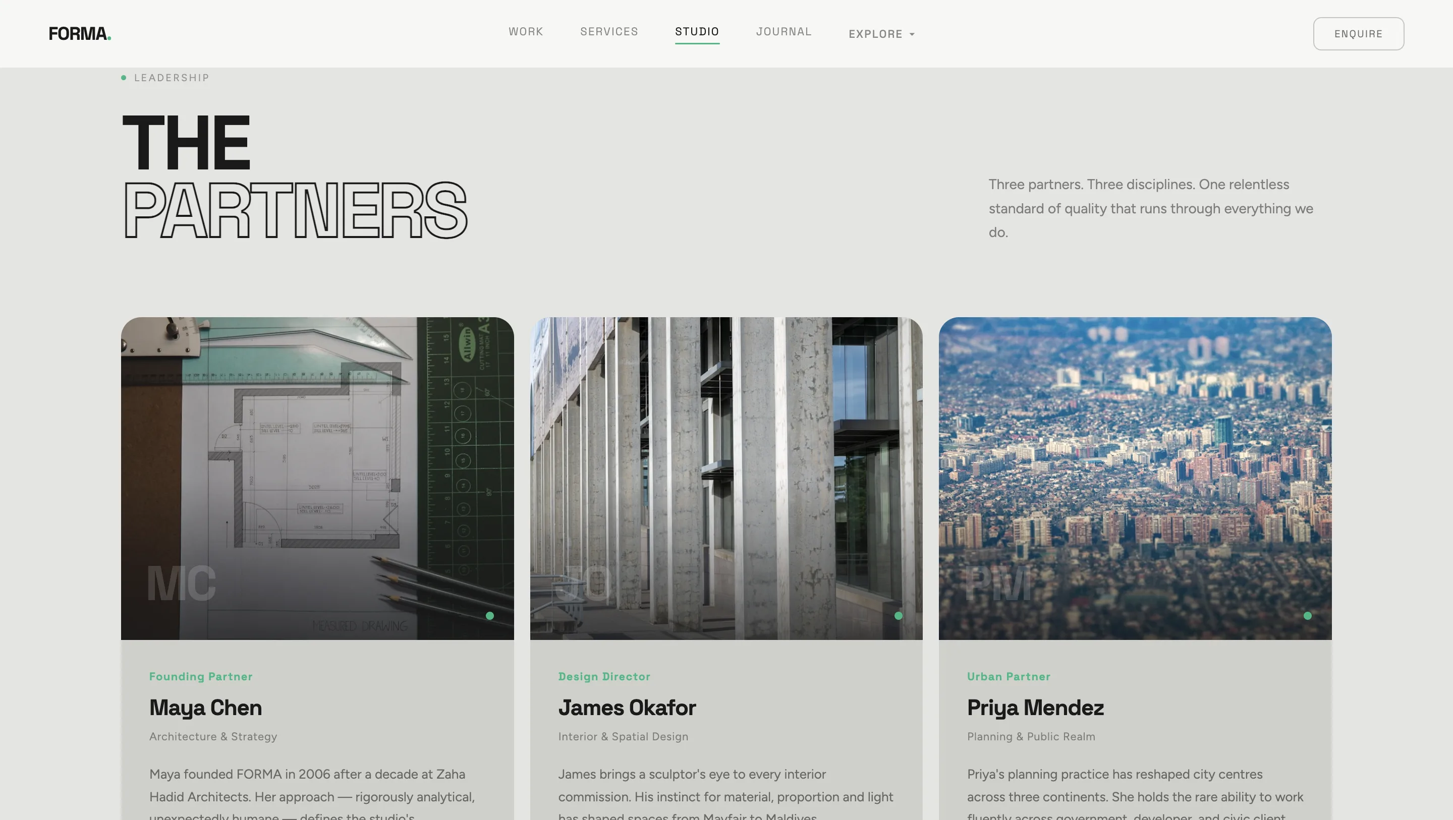 Concept Build: Editorial Platform for an Architecture Studio gallery 10