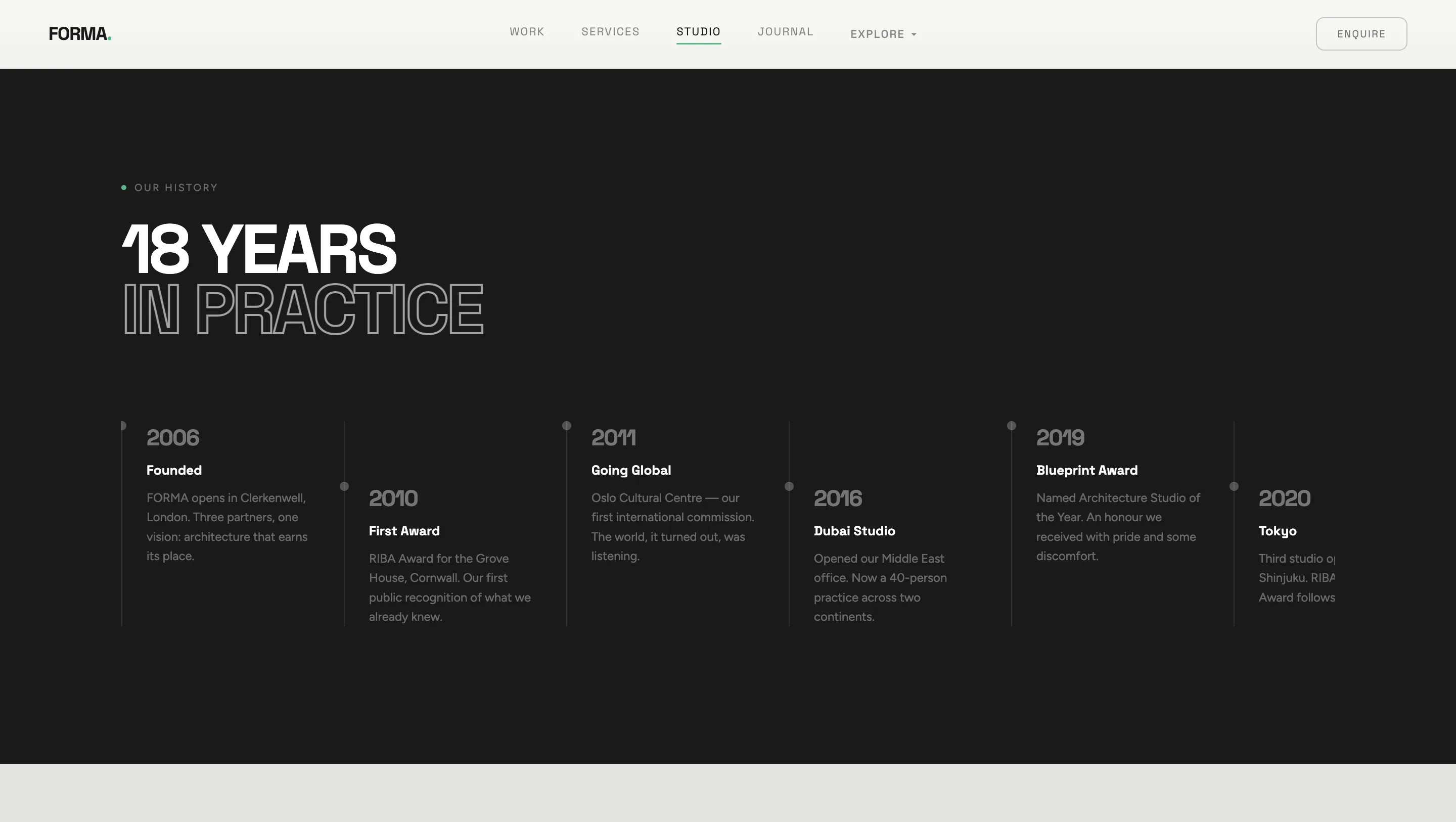 Concept Build: Editorial Platform for an Architecture Studio gallery 11