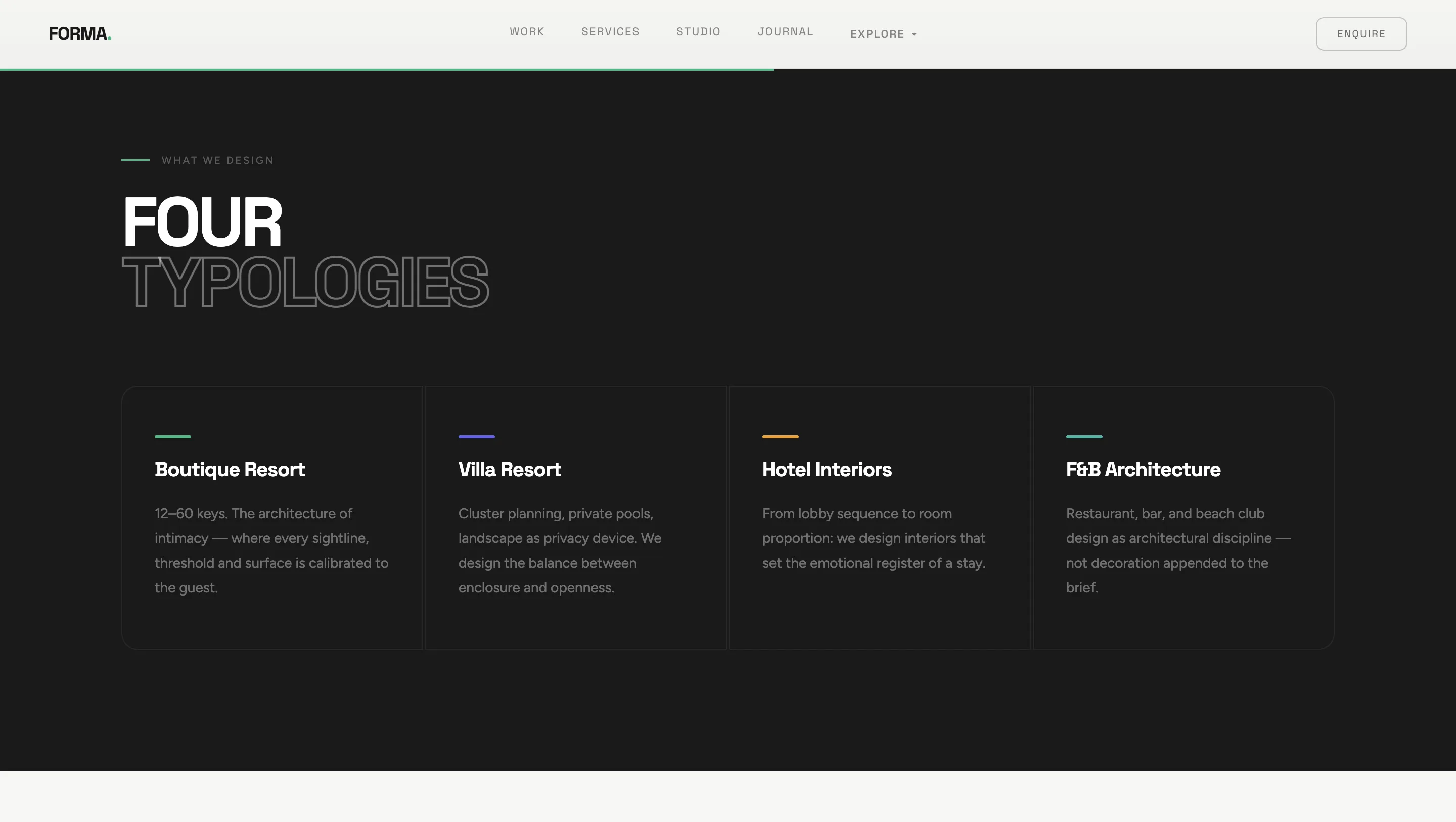 Concept Build: Editorial Platform for an Architecture Studio gallery 17