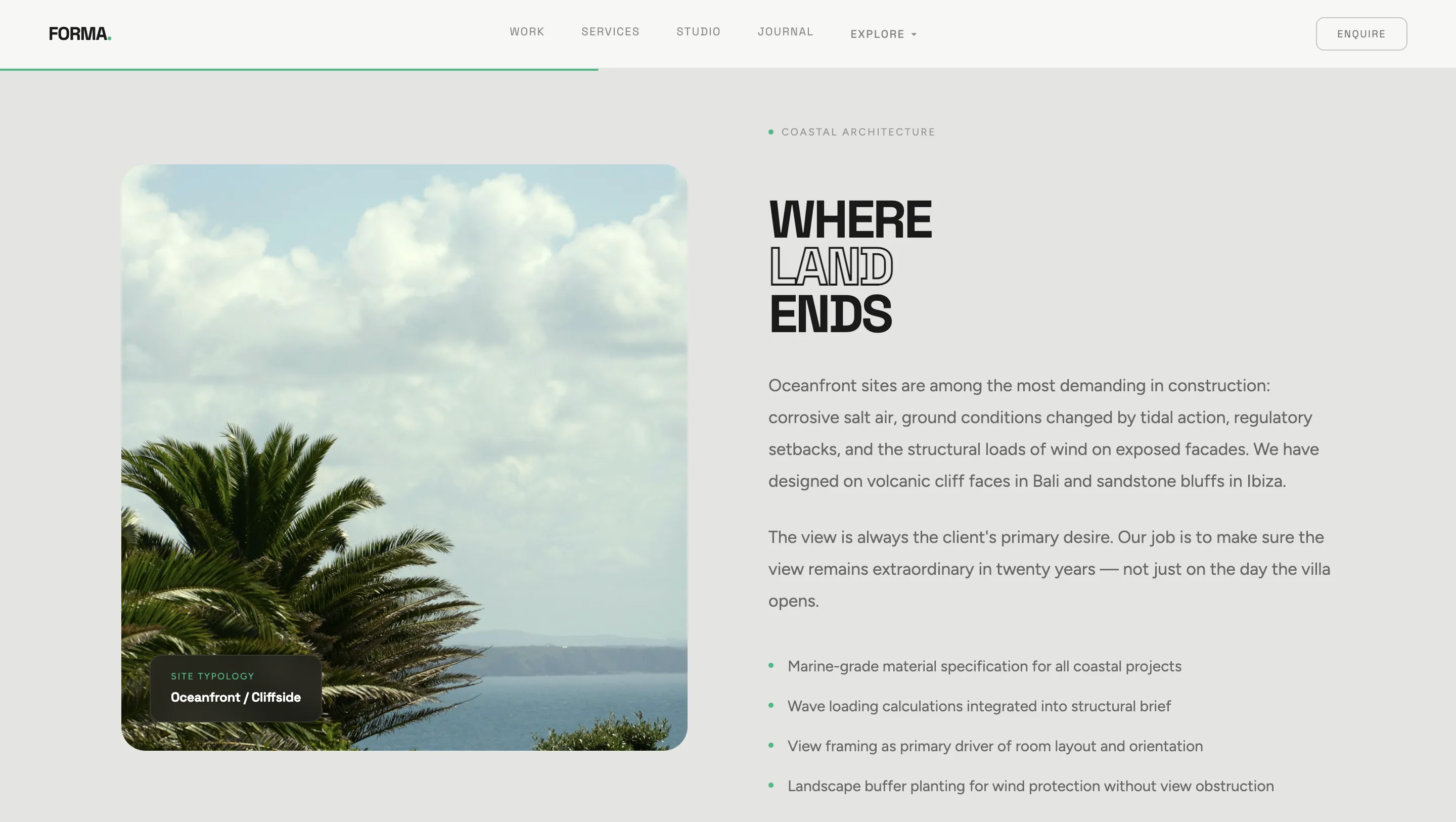 Concept Build: Editorial Platform for an Architecture Studio gallery 26