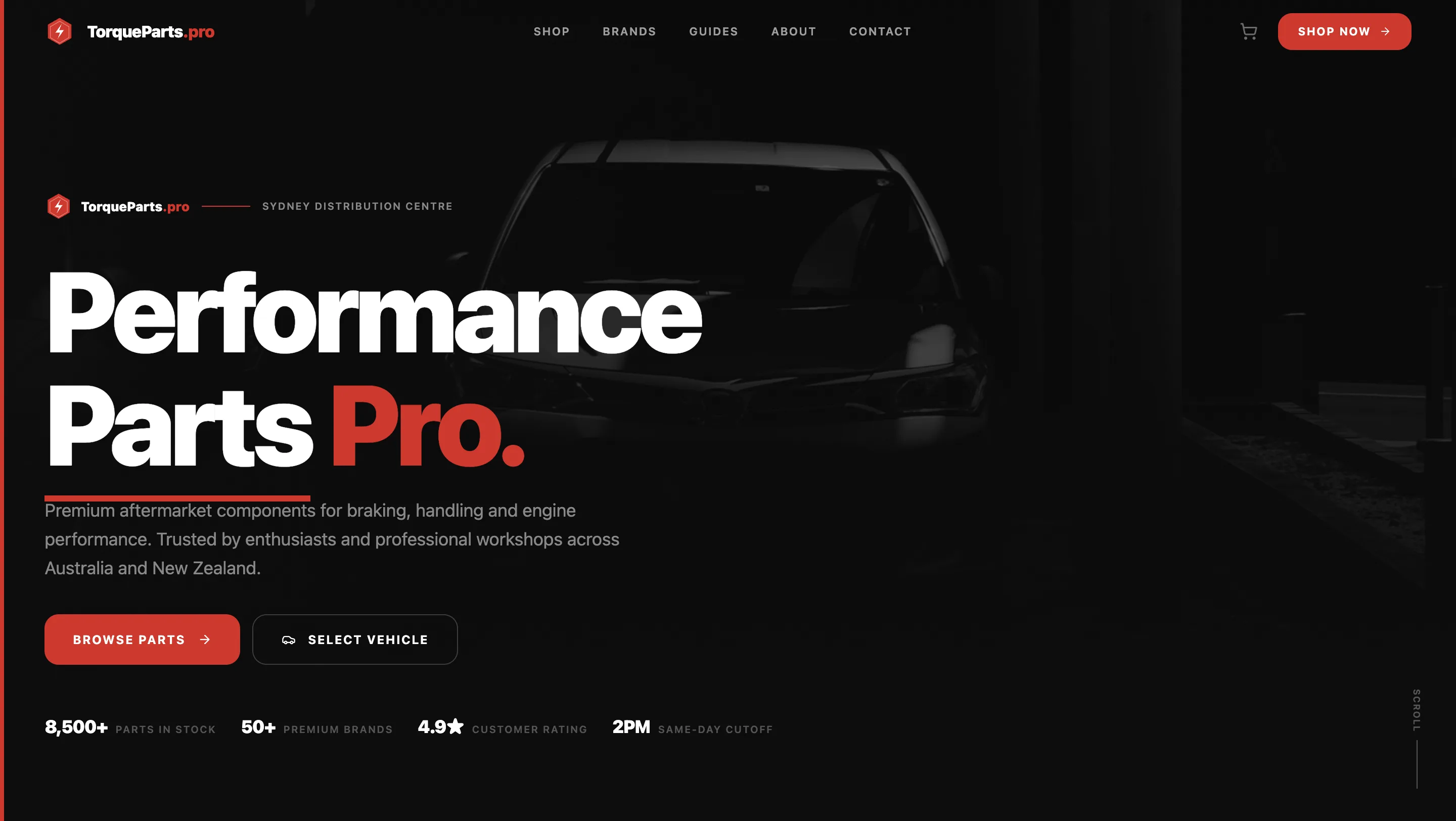 TorqueParts.pro illustrative marketplace overview