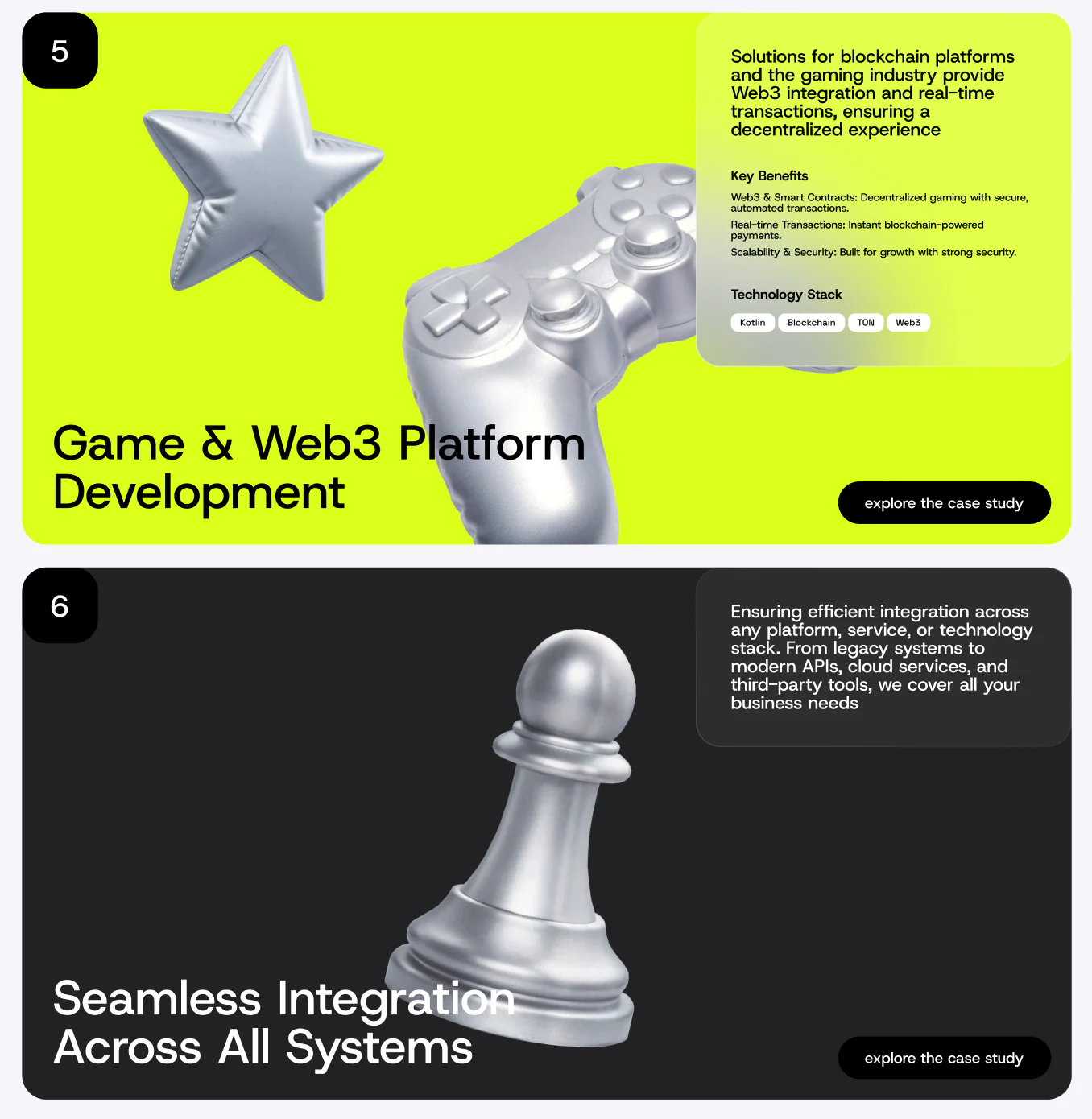 AERA service interface for game and Web3 development plus systems integration