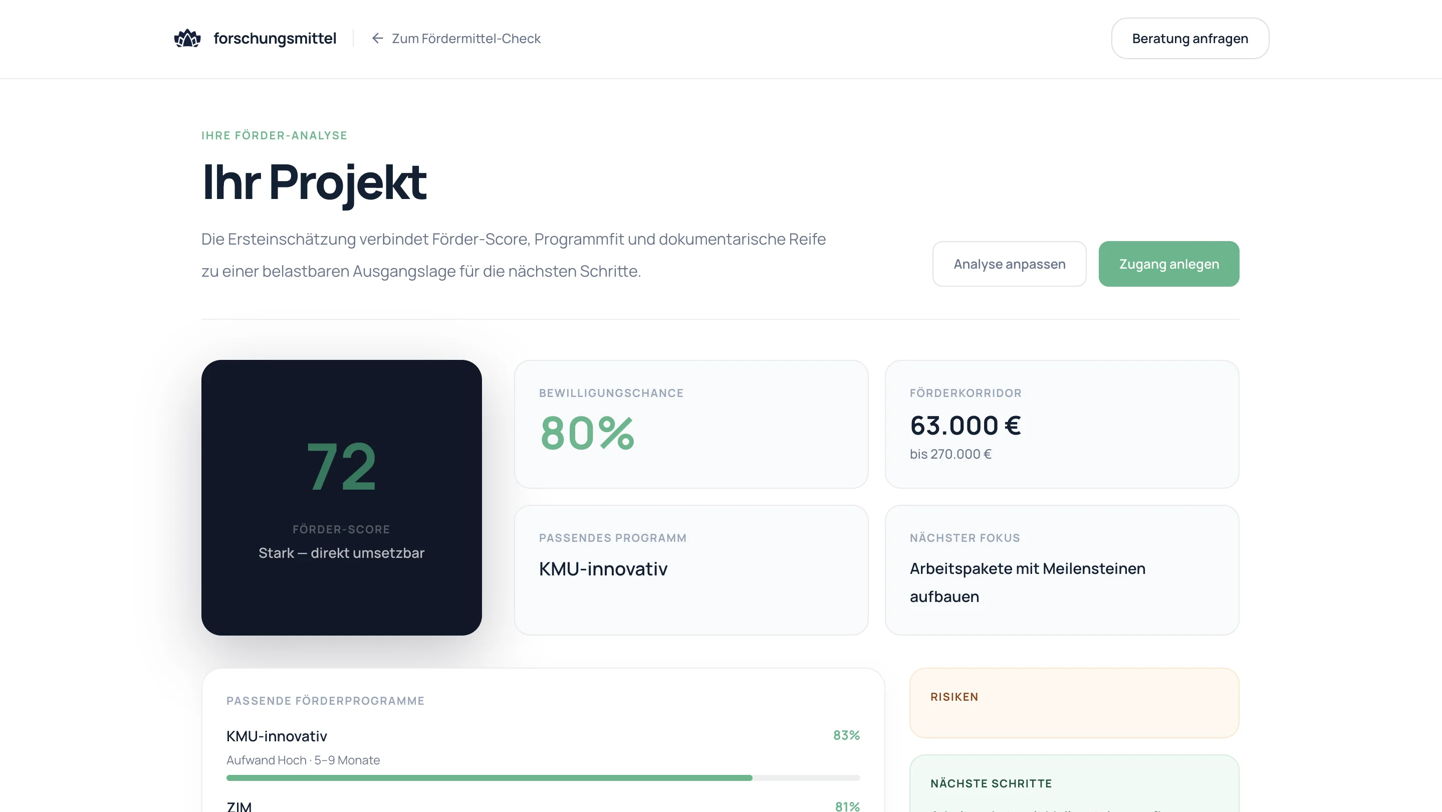 Forschungsmittel product layer screen 03