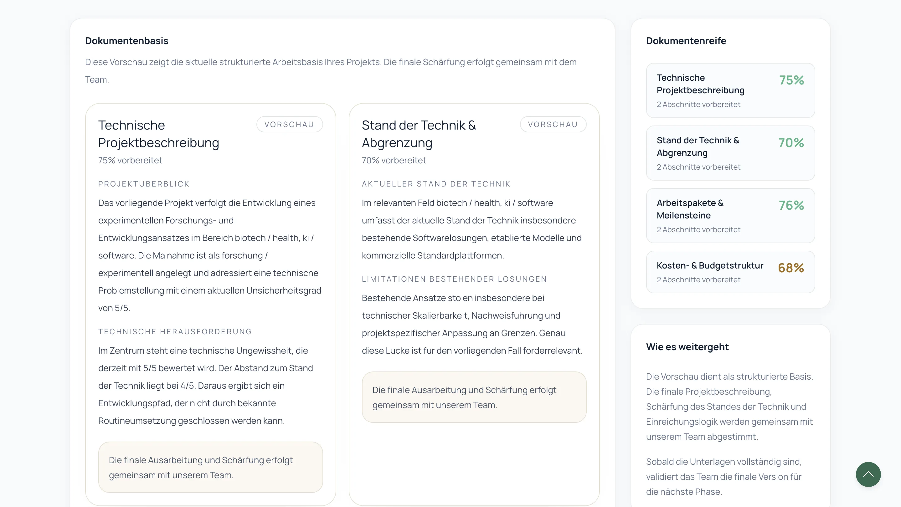 Forschungsmittel product layer screen 10