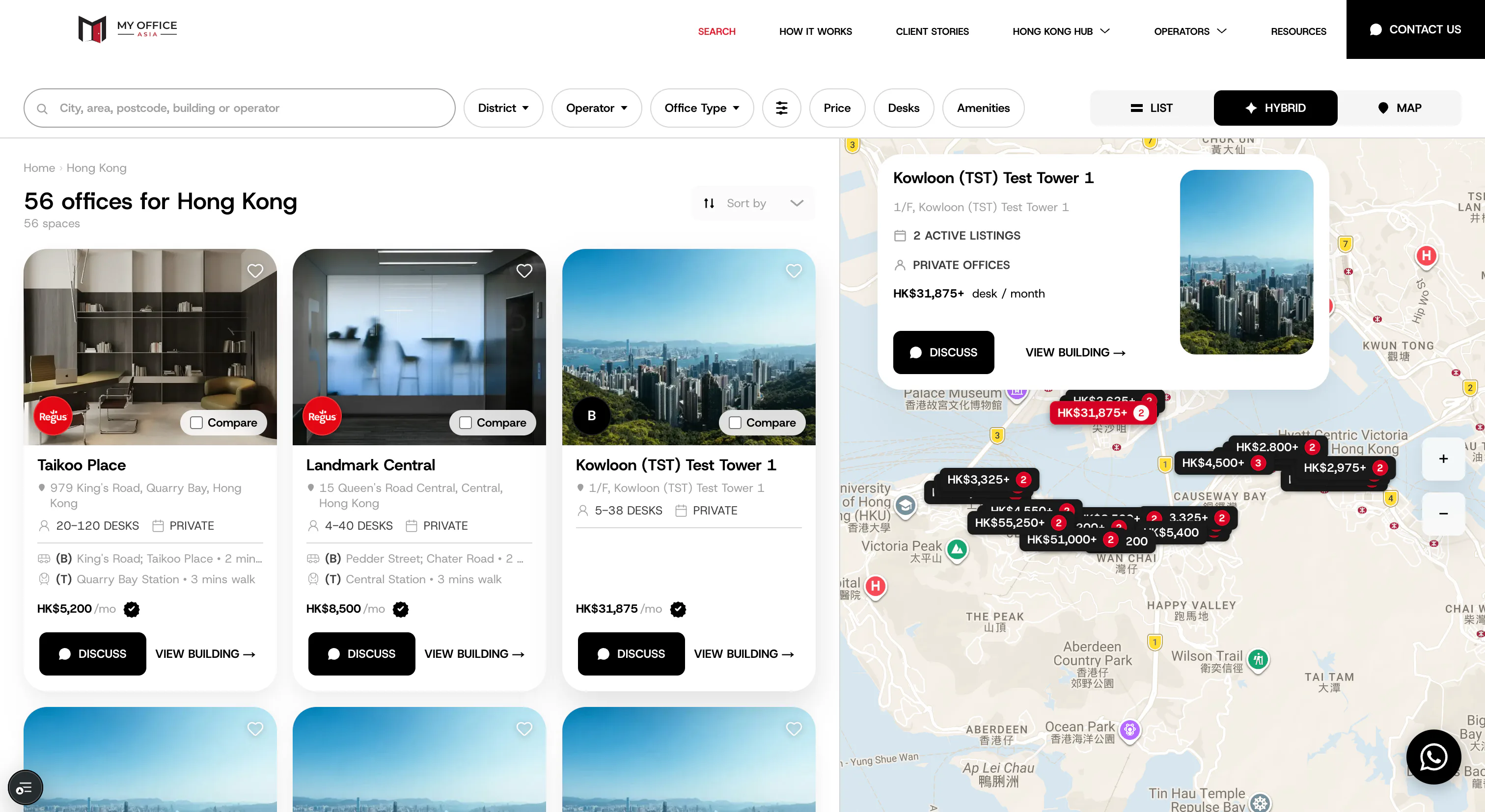 My Office Asia — Flex-Workspace Catalog Platform with Admin CMS — gallery 5