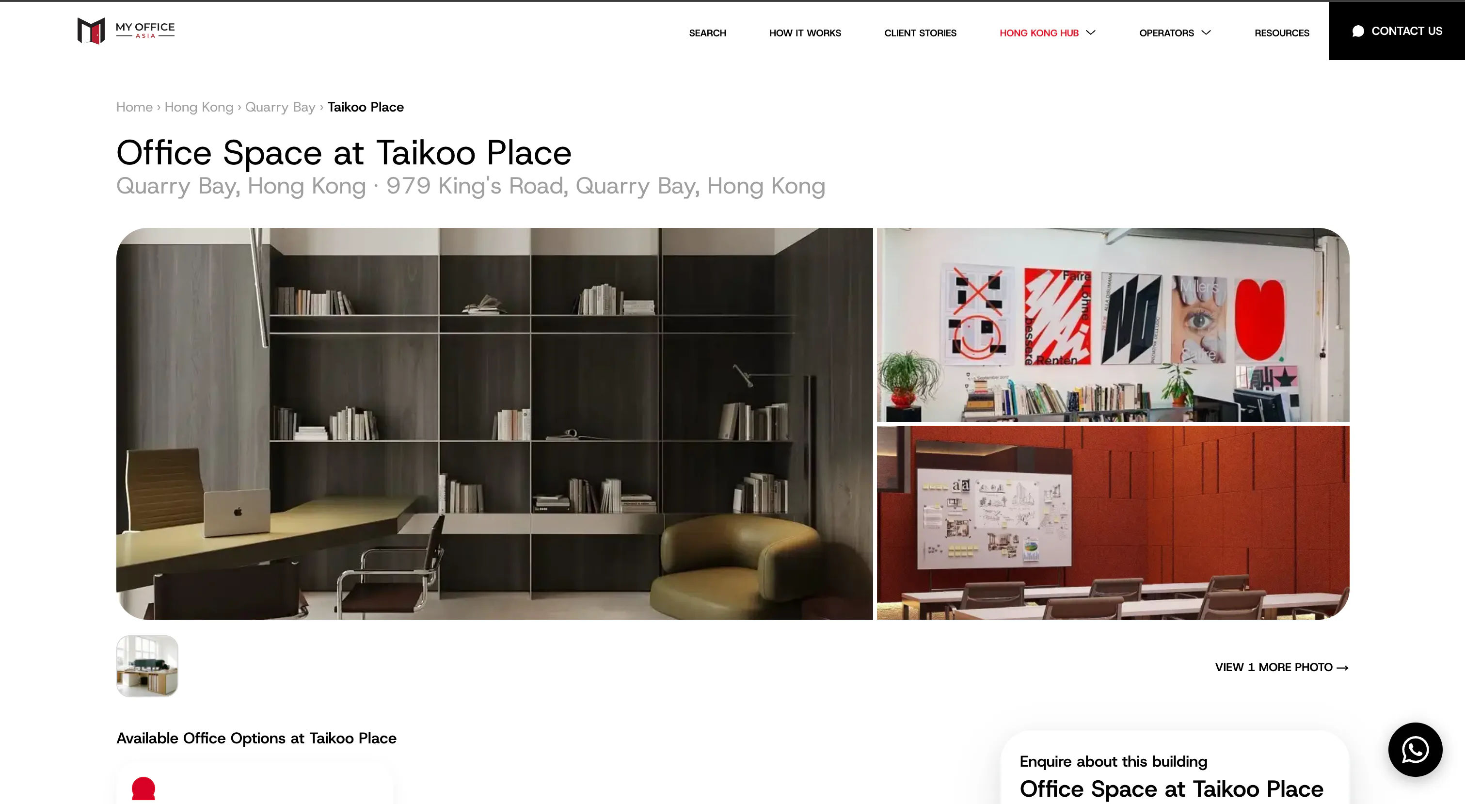 My Office Asia — Flex-Workspace Catalog Platform with Admin CMS — gallery 6