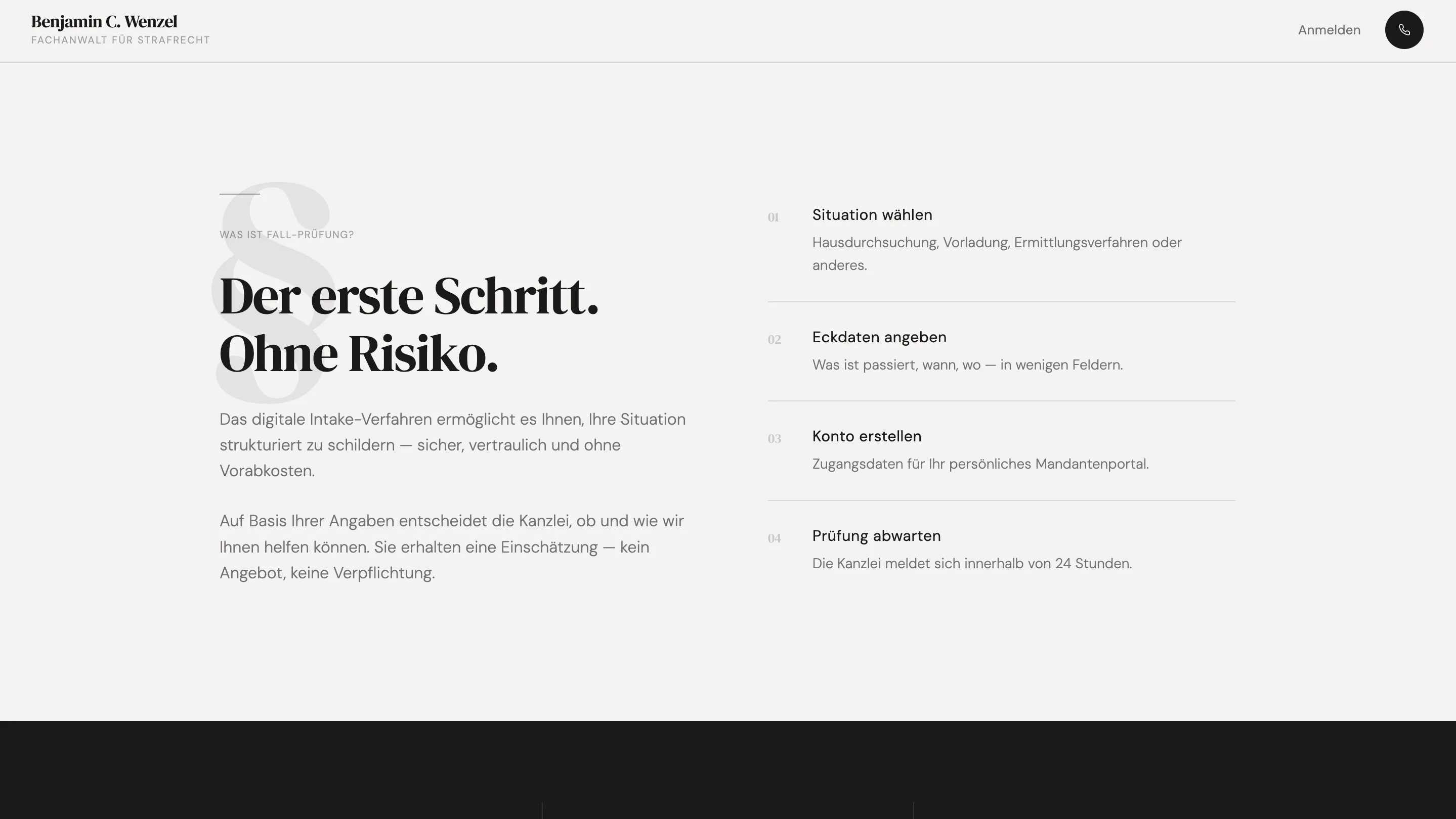 Client workspace and case-linked product layer on the Wenzel criminal defense platform
