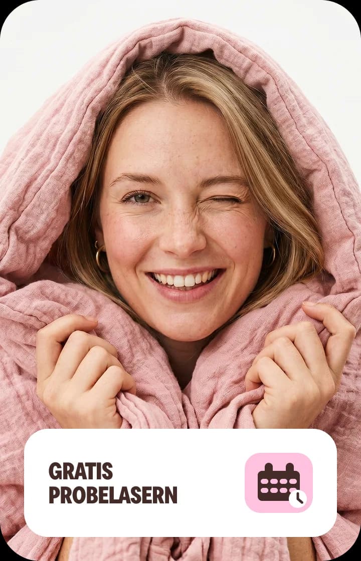 WunderDerm mobile booking banner in the refreshed visual language