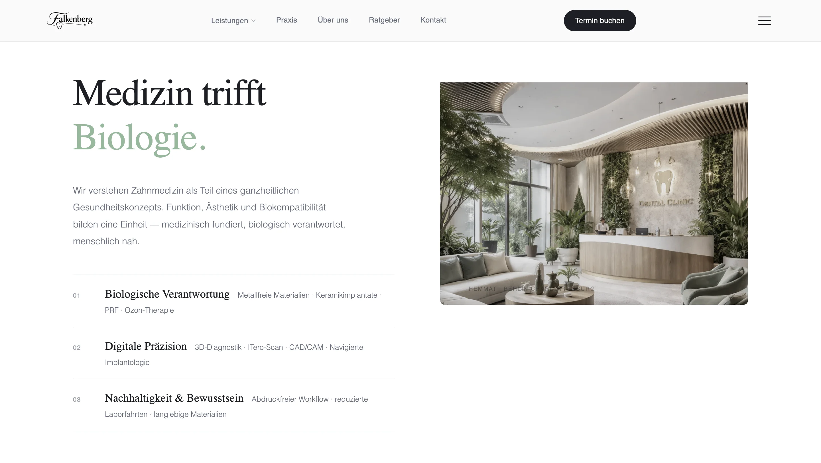 Speculative dental-clinic platform reference build — illustrative visual