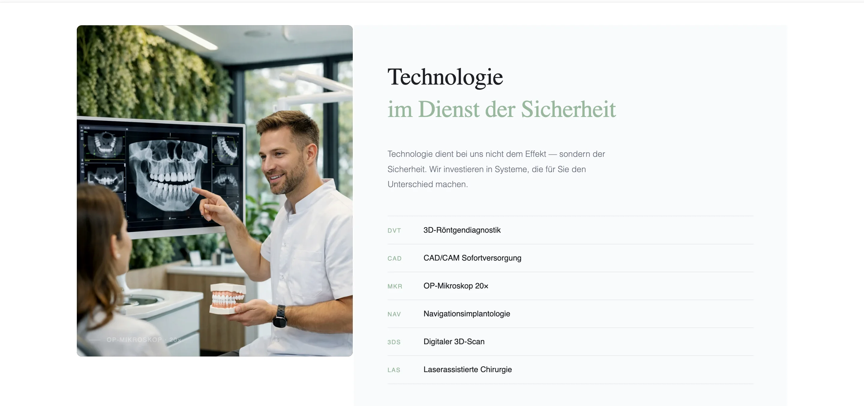 Illustrative topic-overview page with calm content hierarchy (concept)