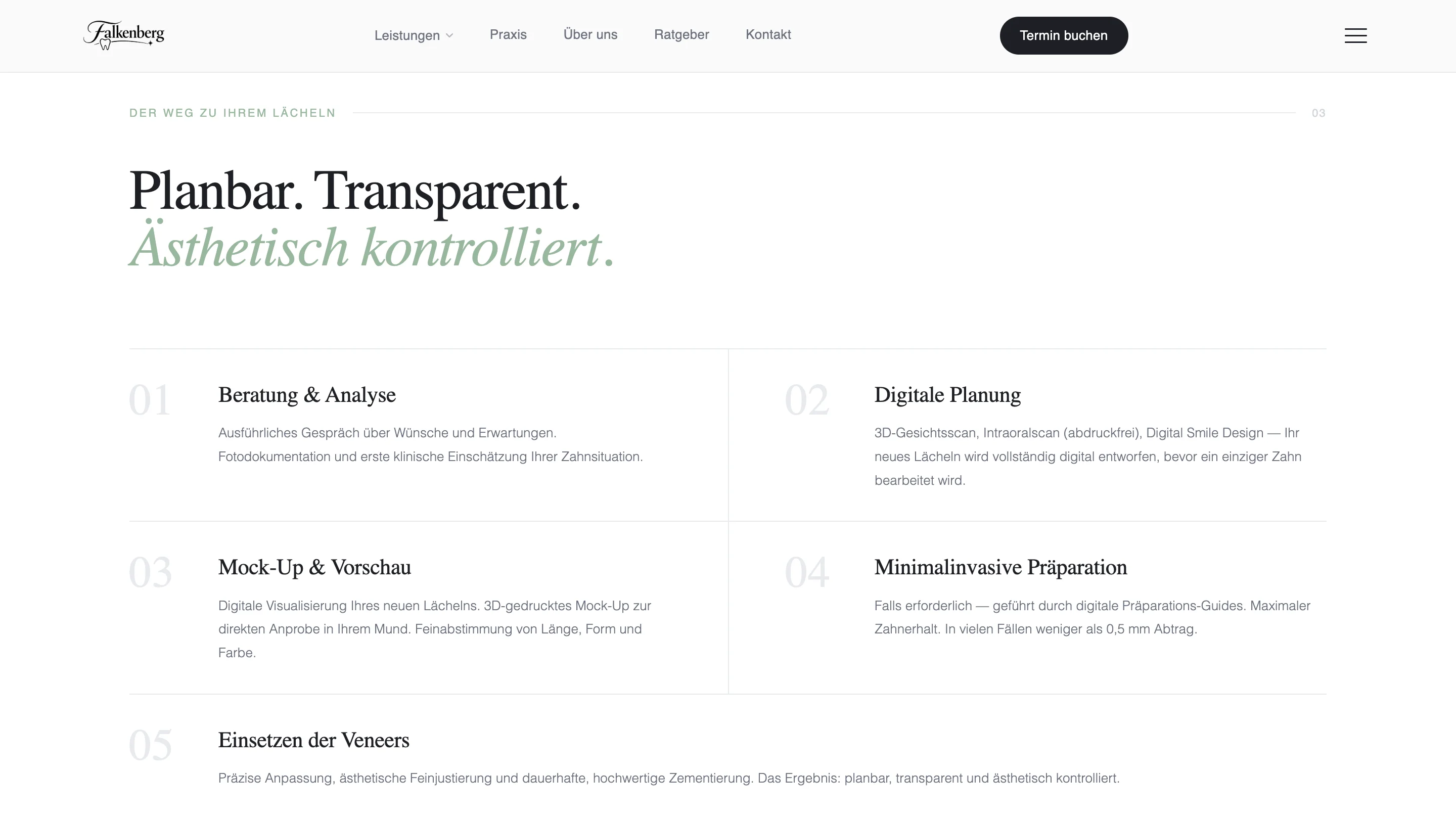Illustrative website section presenting topic categories (concept)