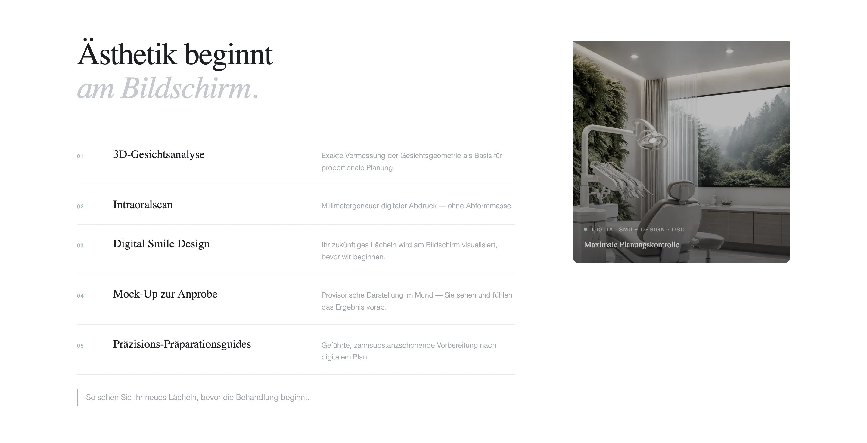 Illustrative credibility-layout section study (concept)