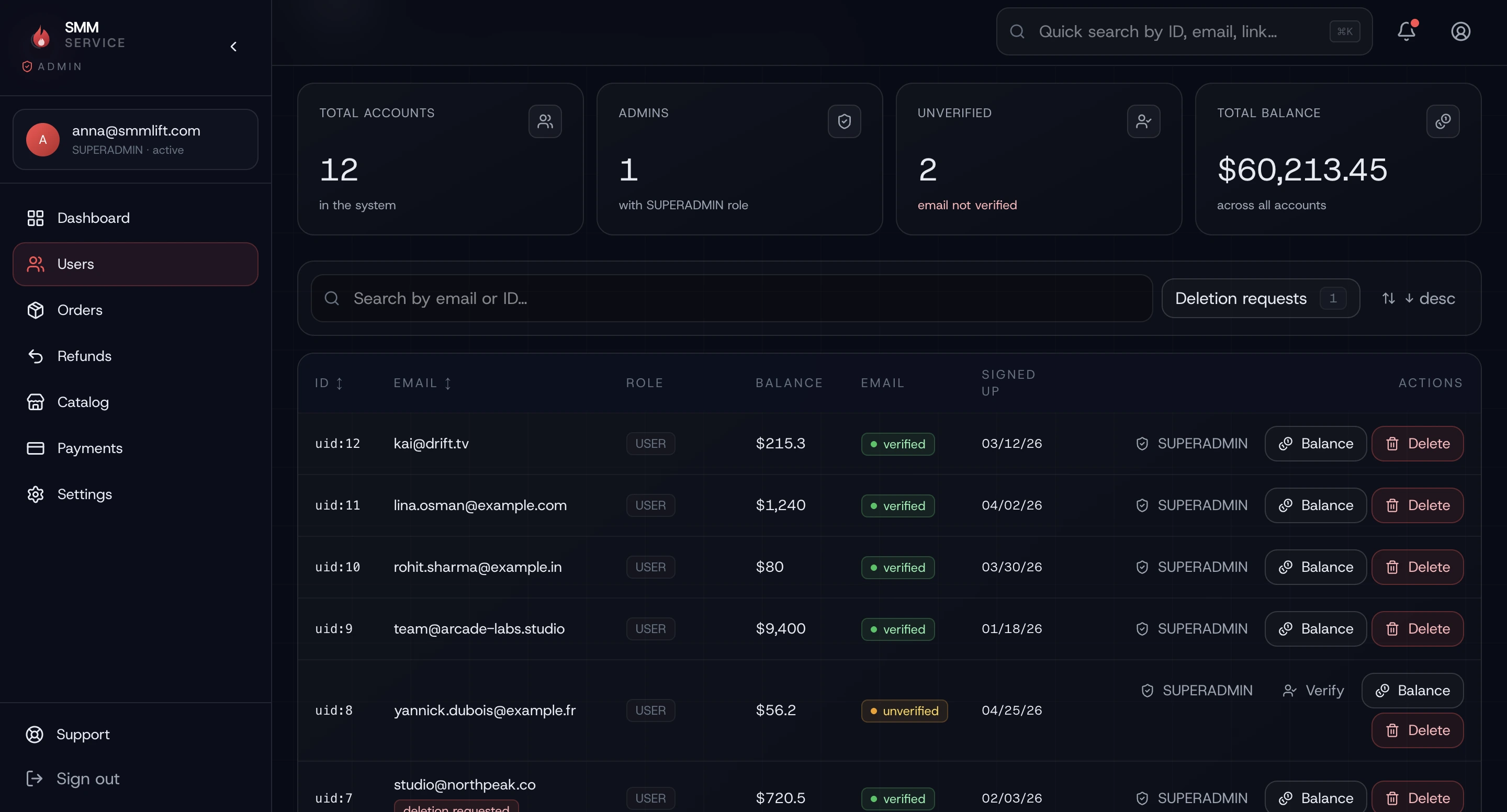 Creator marketing platform · screen 43