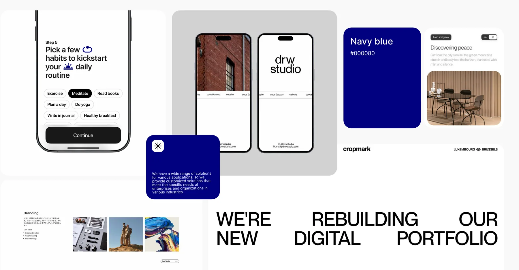 Alternative AERA visual direction using blue route accents