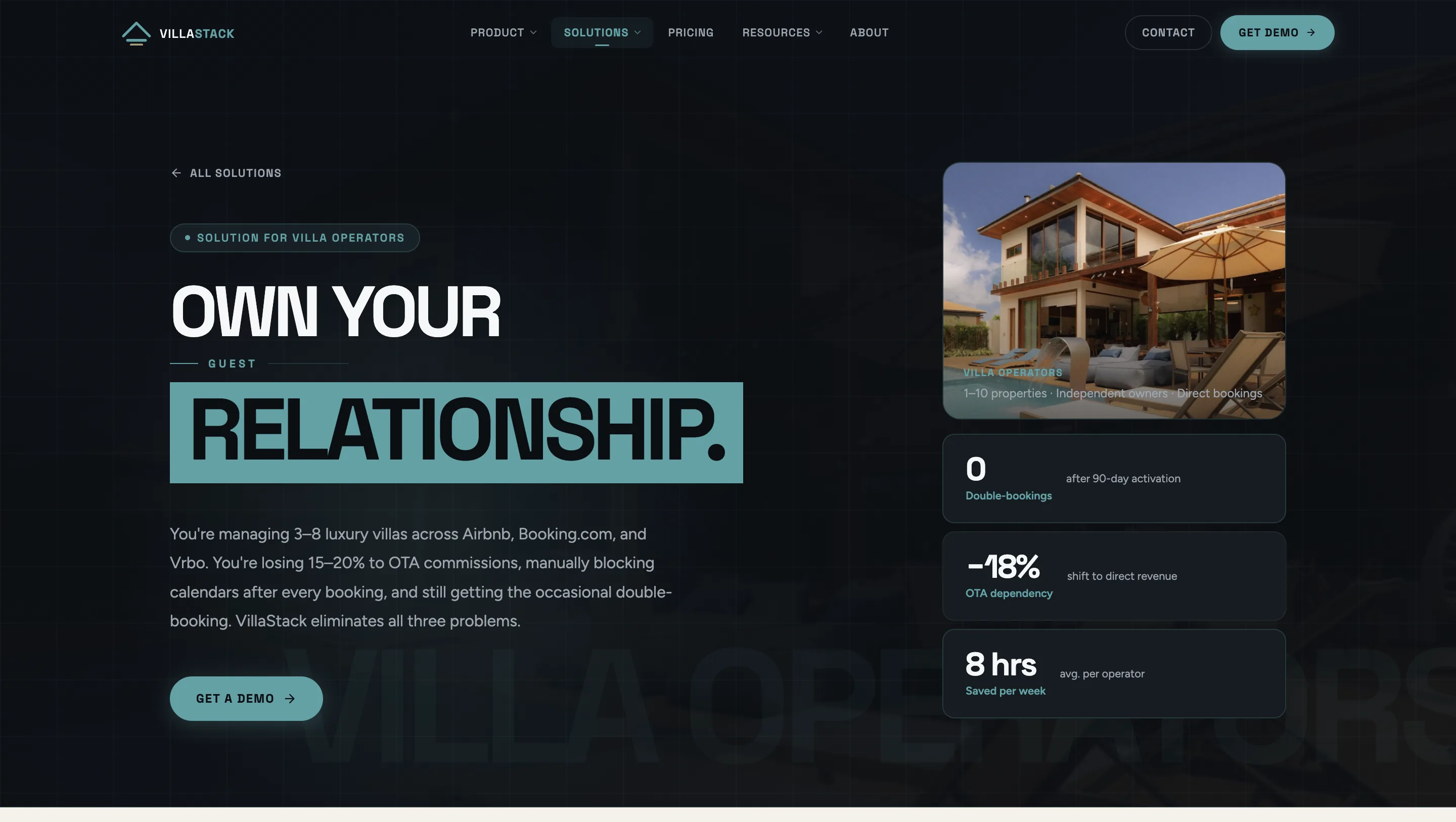 VillaStack — Concept Build: Booking Infrastructure for Villa Portfolios visual 5