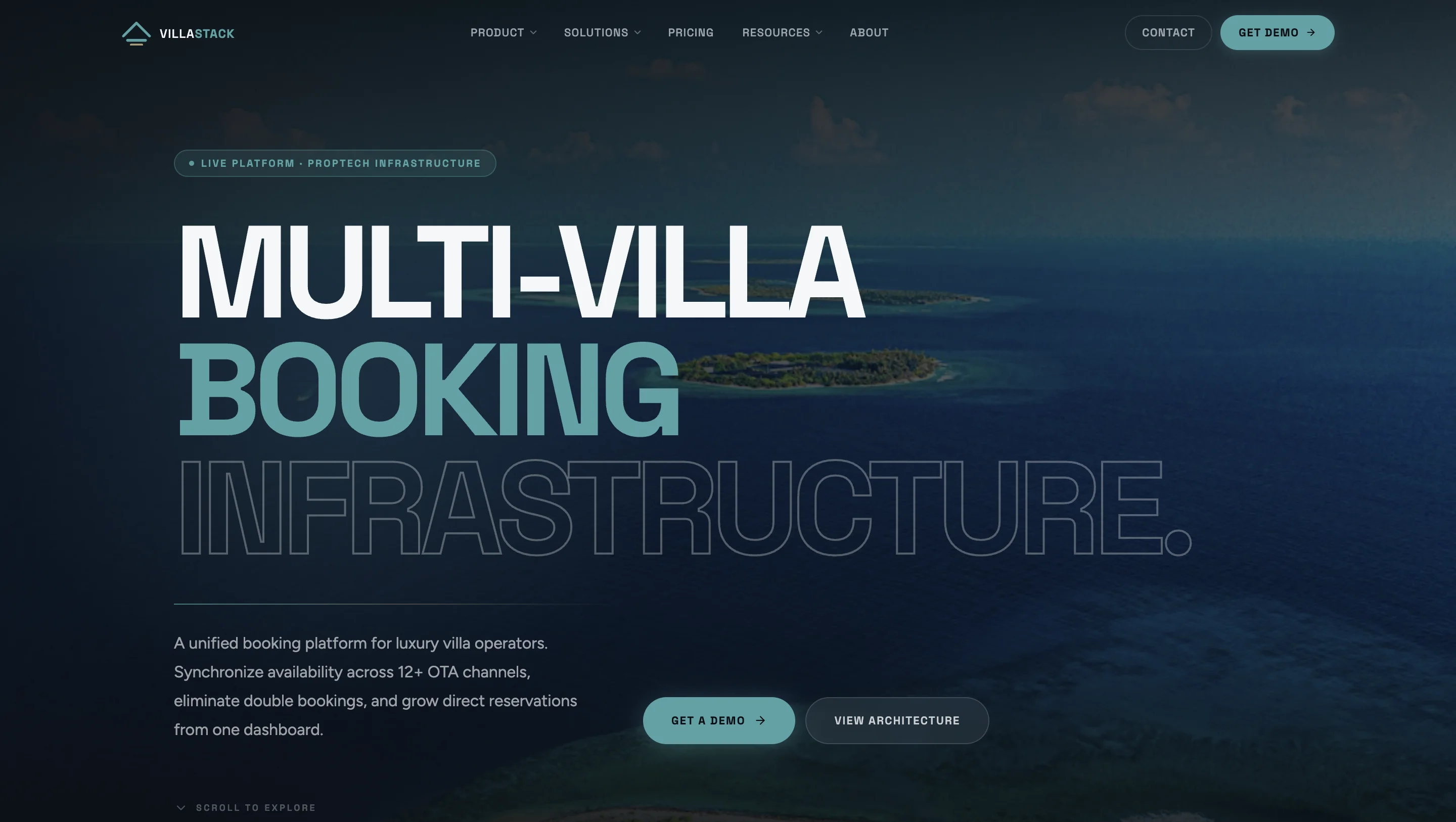 VillaStack reference build study - illustrative platform overview